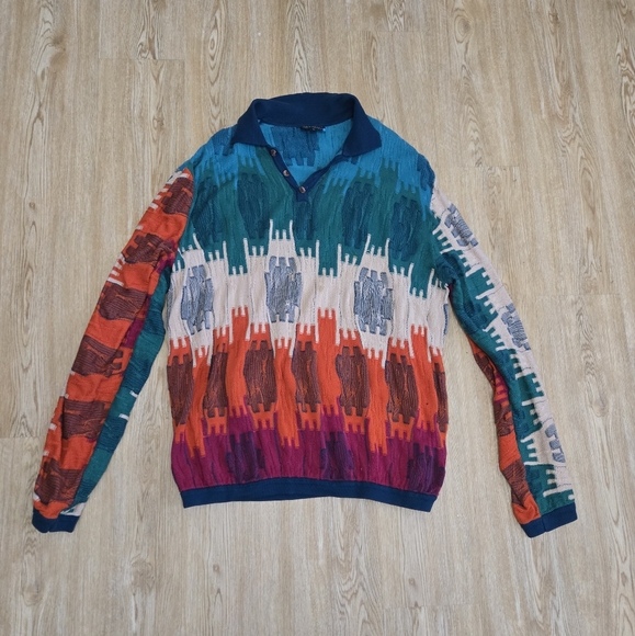 COOGI Other - COOGI Multicolor V-Neck Sweater